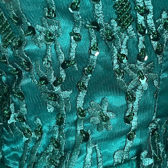 New!TS Countury Emerald green sequins dress size 16 - Picture 6 of 14